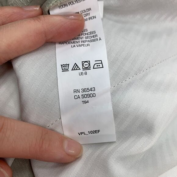 Van Heusen Traveler Pants Mens 36 Artichoke Pleated Front Classic Fit Non Iron - Picture 13 of 16